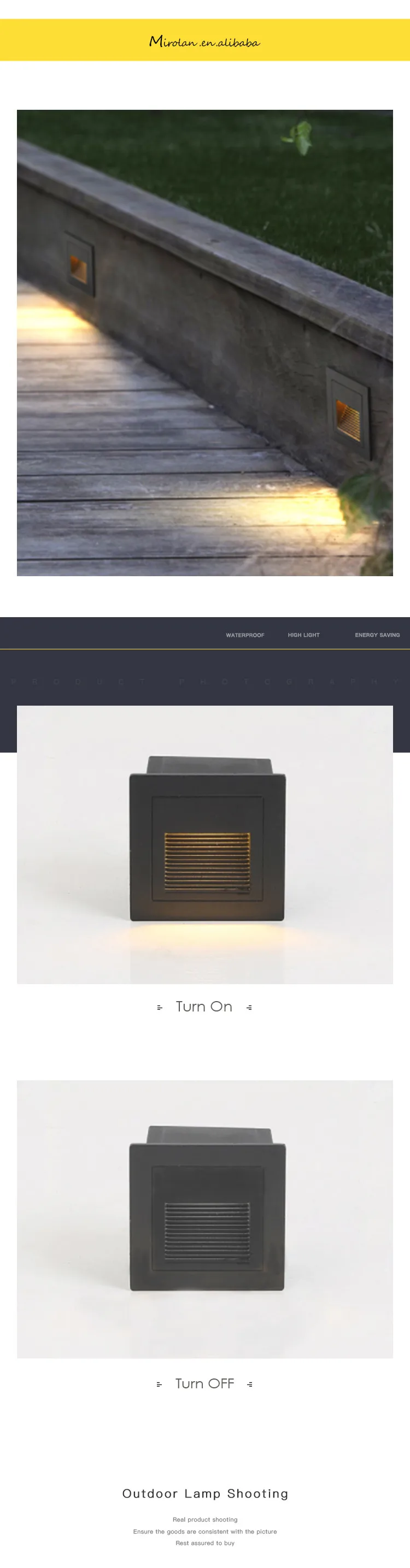 Hot sell 5W Outdoor wall lamp LED step light stair light