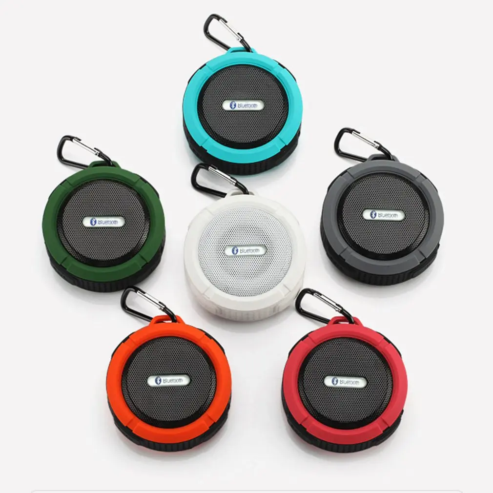 C6 Portable Wireless Bluetooth Speaker With Calls Handsfree and Suction Cup Waterproof Shower Mini outdoor Plastic Speaker - ANKUX.COM