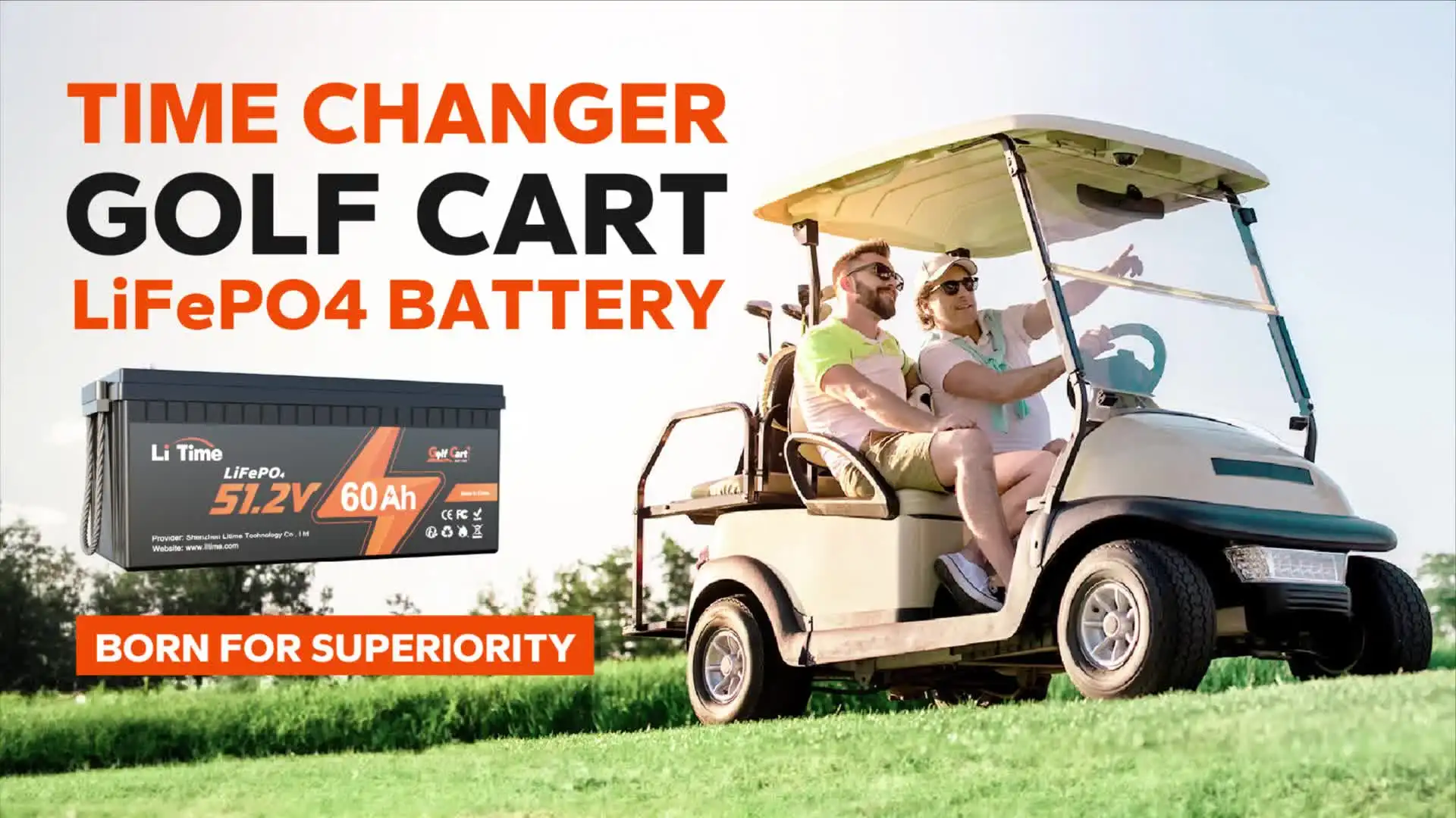 US Stock 120A BMS 2C Discharge CAN/RS485 24.58kWh 48V 51.2V 60Ah Lithium  Ion Battery Pack for Golf Carts LSVs UTVs EV