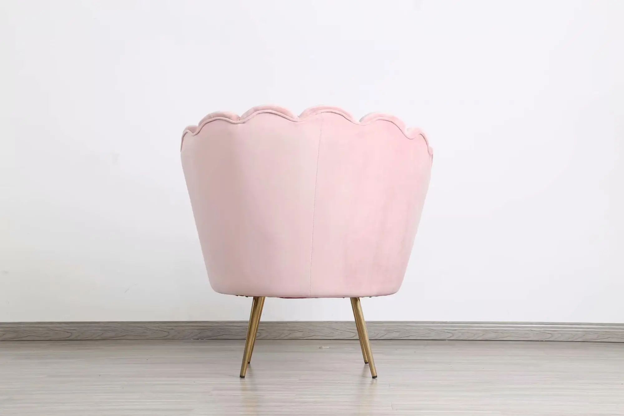 Simple modern stainless steel foot single sofa chair