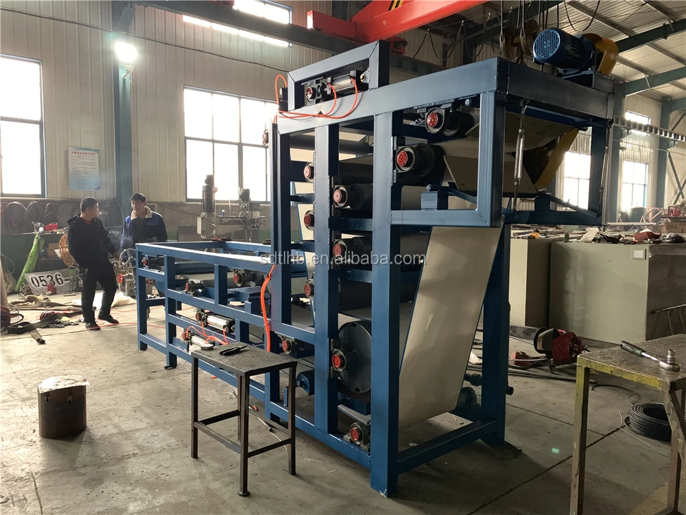 high quality belt press sludge dewatering mesh belt machine unit