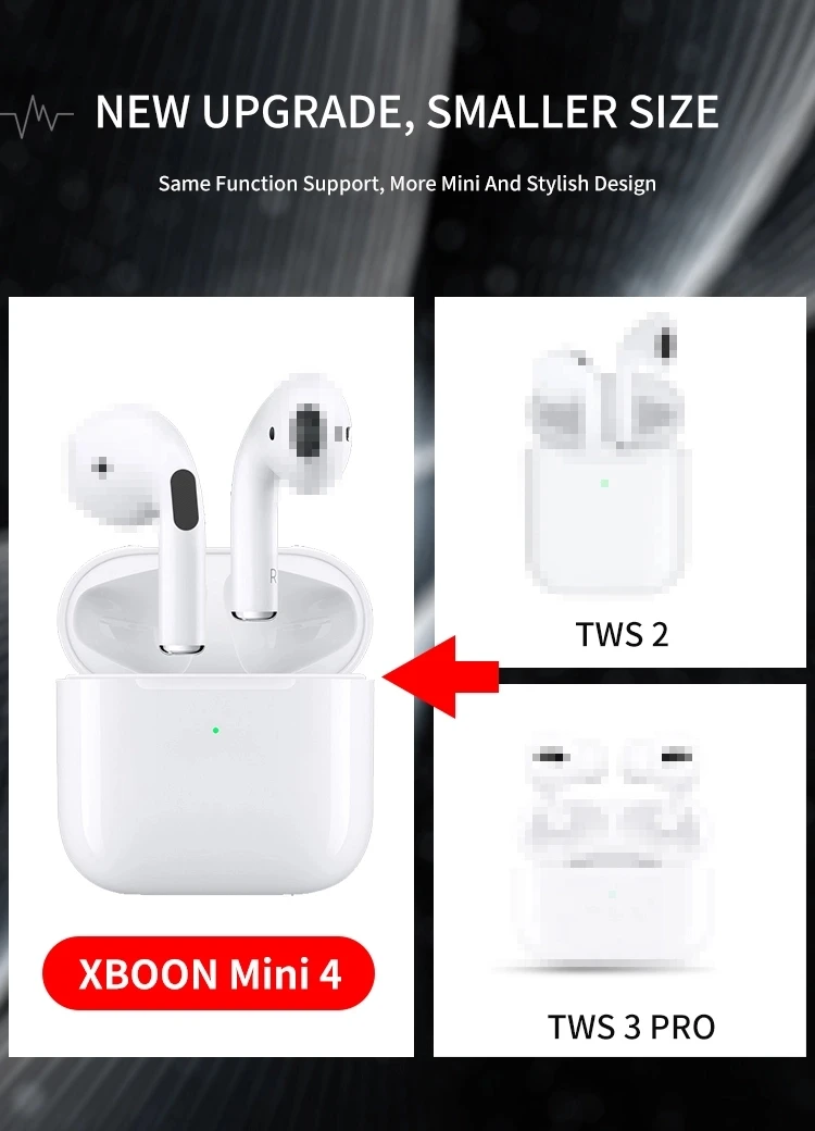 2020 Wholesale Tws Air Pro4 Bt 5.0 Headset Smart Touch Air Pro4 Wireless Headset Single Stereo Earbuds Pro 4 For Sporting - ANKUX.COM