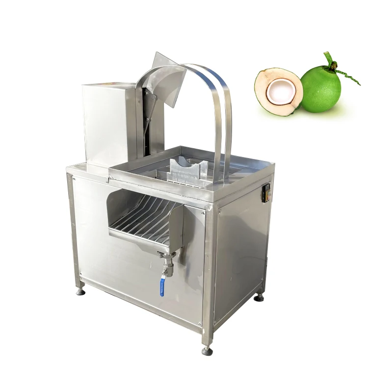 Automatic Young Coconut Half Cutting Splitting Opening Machine Coconut