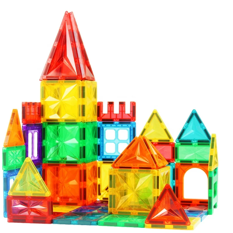 Colorful Plastic Magnetic Building Blocks New Educational Magnetic ...
