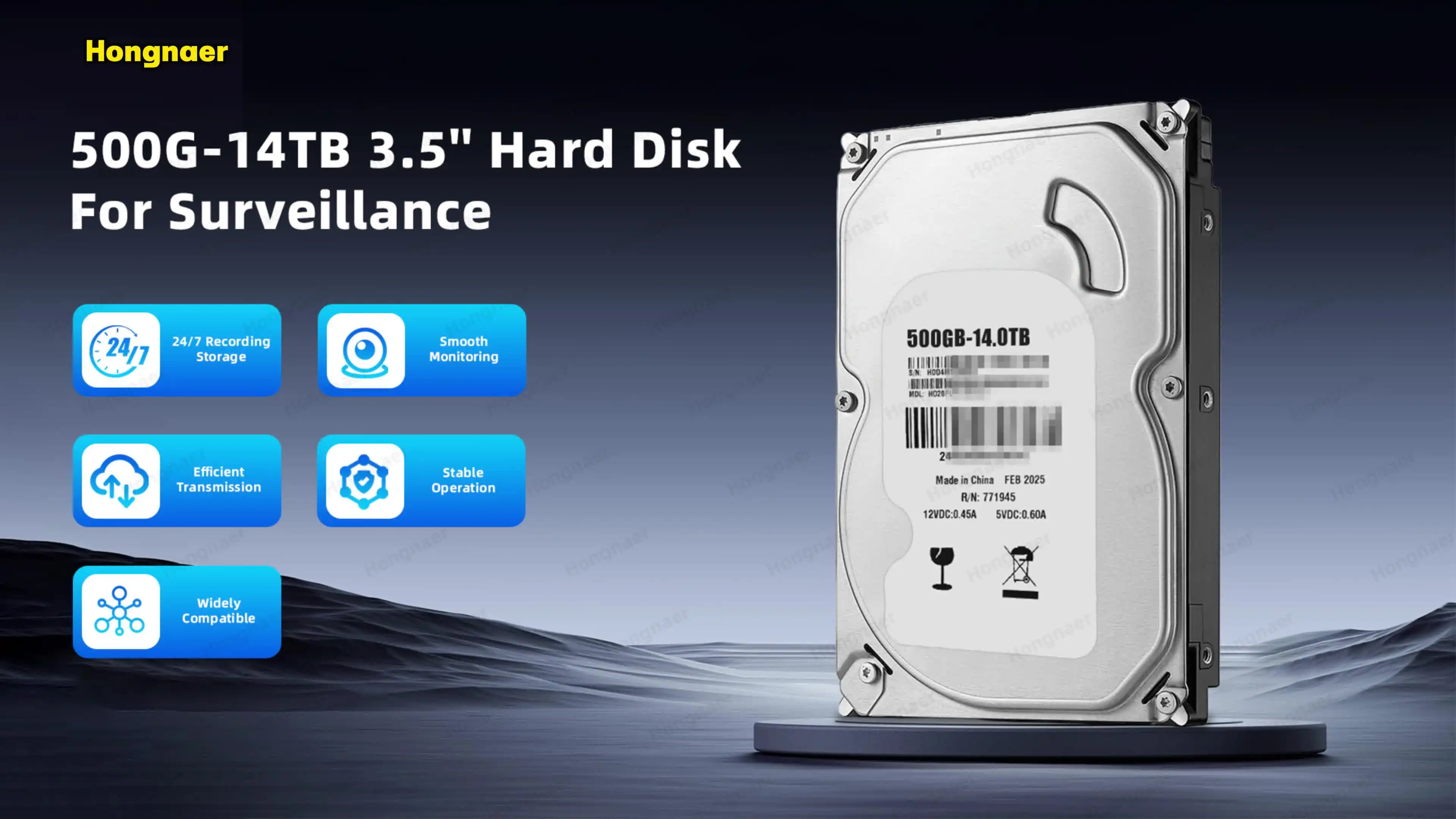 Sonnics 1TB 3.5 INCH SATAII INTERNAL HARD DISK DRIVE 7200RPM PC CCTV DVR U