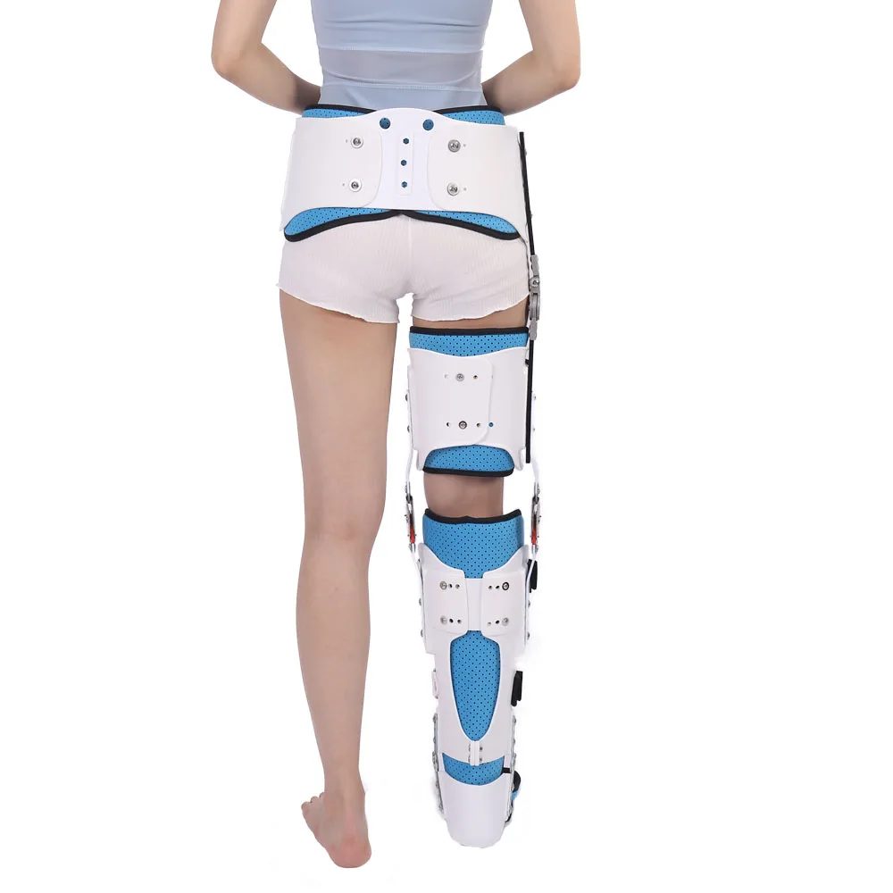 Orthopedic Adjustable Leg Support Hinged Rom Knee Brace Hip Abduction