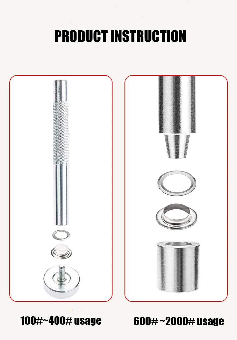 Diy Tool Eyelet Setter Kit Grommet Repair Punch Kit Grommet