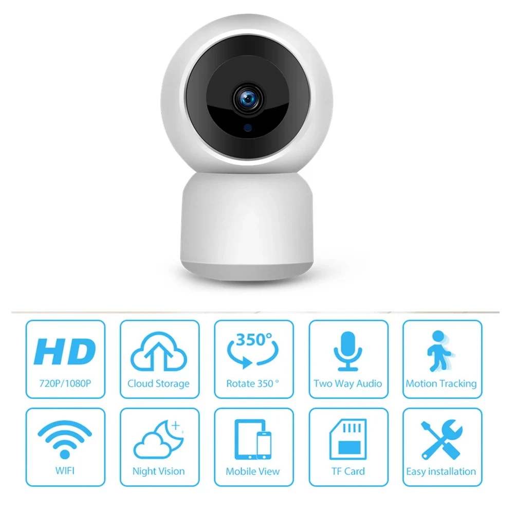 Hd 1080p Wifi Security Ip Camera Wireless 2-ways Audio Baby Monitor