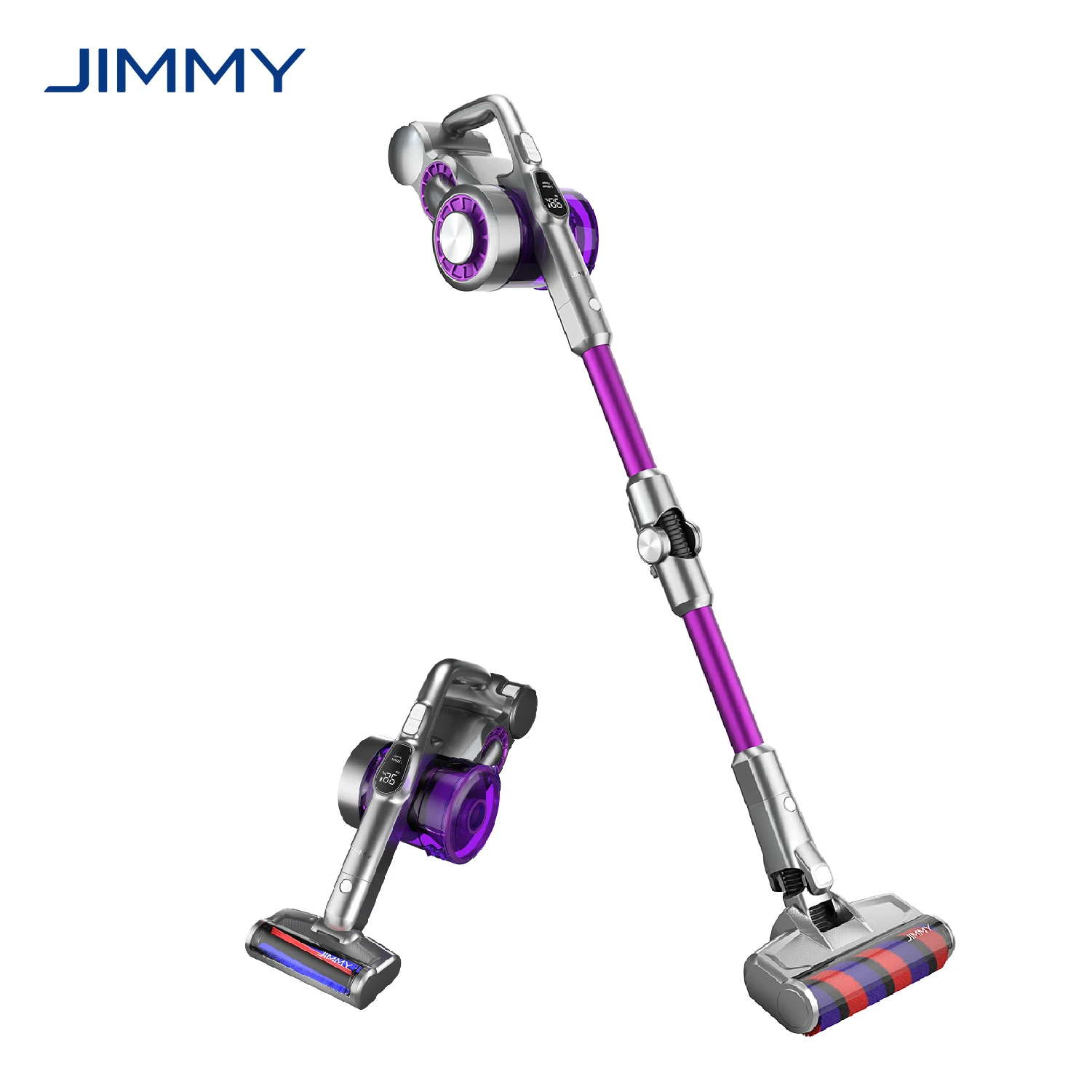 
JIMMY JV85Pro 200AW Super Strong Suction Power LED Display Handheld Cordless Vacuum Cleaner with Flexible Metal Tube 