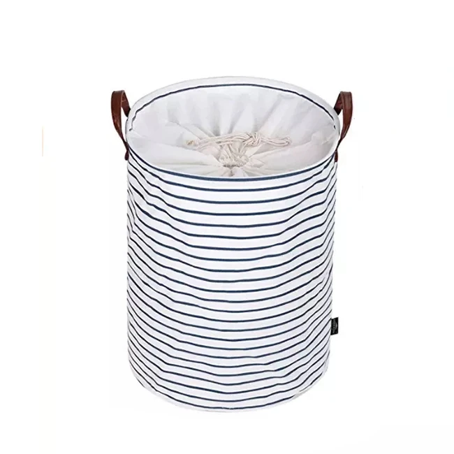 Polyester Customized Laundry Basket With Mesh Cover Household Items ...