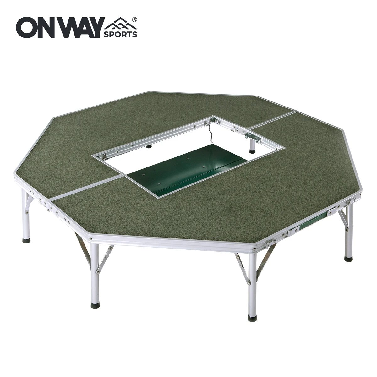 Onwaysports Polygonal Metal Adjustable Table Leg Garden Outdoor Floding