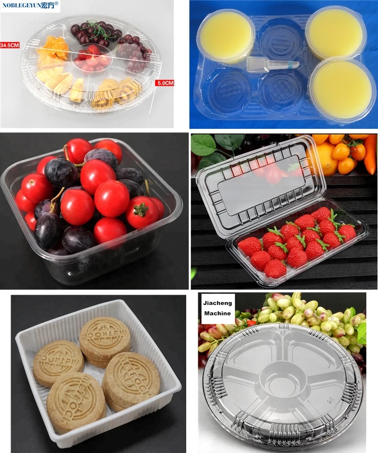 Disposable Clear Plastic Food Container Tray Box Thermoforming Machine