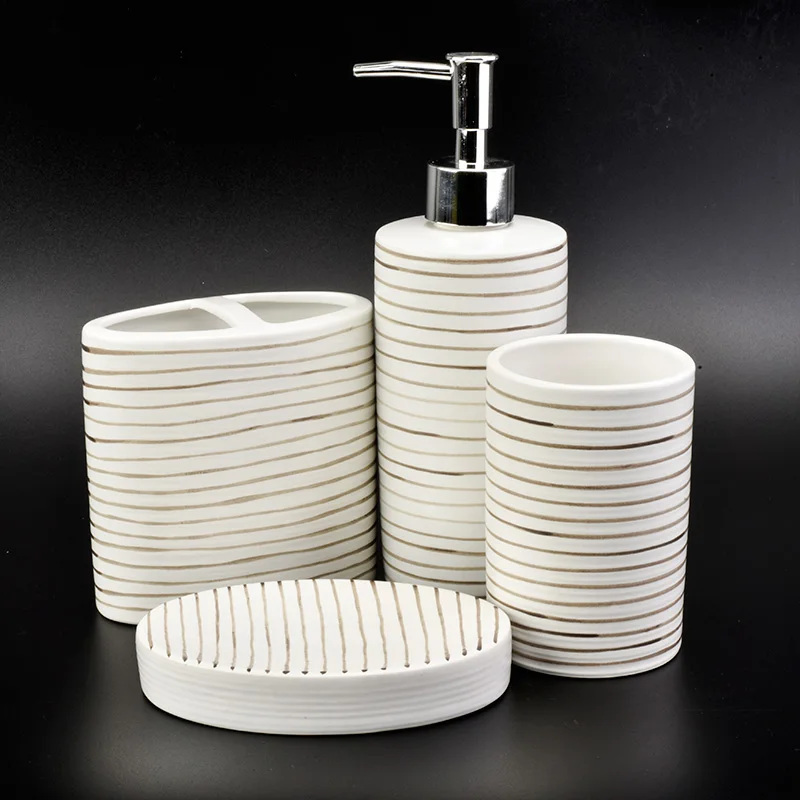 4pcs bath accessories sets