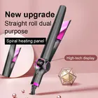 Custom Wholesale Professional Titanium Personalized Ceramic Flat Iron Flat Iron Hair Straightener curling iron
