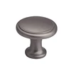 Wardrobe Drawer Furniture Pull Kitchen Cabinet Door Metal Handle Knob Satin Nickel Round Top Ring Cabinet Knob