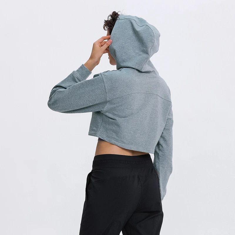 

women hoodie,2 Pieces, Black/light greymarl/dark navy