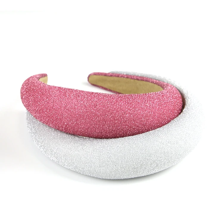 New fashion luxury ladies hair accessories women headband girl colorful flash sequin hairband