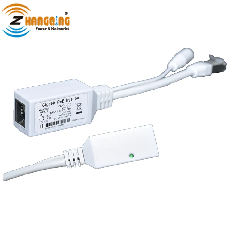 Gigabit Poe Injector Cable - Ideal for IP Cameras & Wifi
