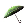 2019 hot sale 23inch auto open satin fabric straight wooden umbrella