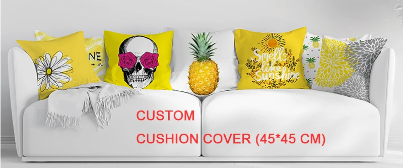 Latest Design Golden Retriever Dog Printed 45cm*45cm Pillows Home Decor Polyester Cushion Cover Pillow Case