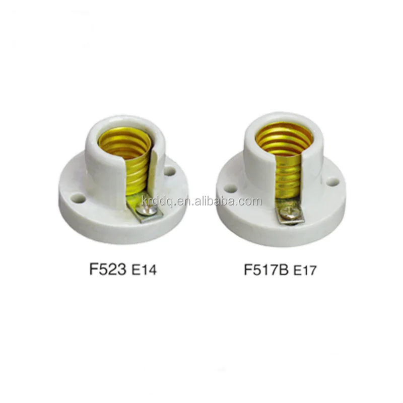 E17 Porcelain Lamp Holder E14 Ceramic Lamp Socket E10 E12 Bulb Holder