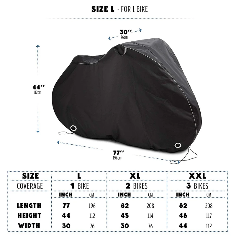 Foldable 210d Oxford Fabric Waterproof Outdoor Bike Cover - Buy Bike ...