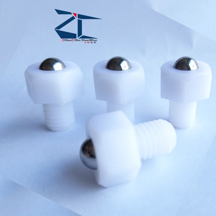 Factory Manufacture Hex Head Stud Threaded Stainless Steel Poly Transfer Unit ball roller factory