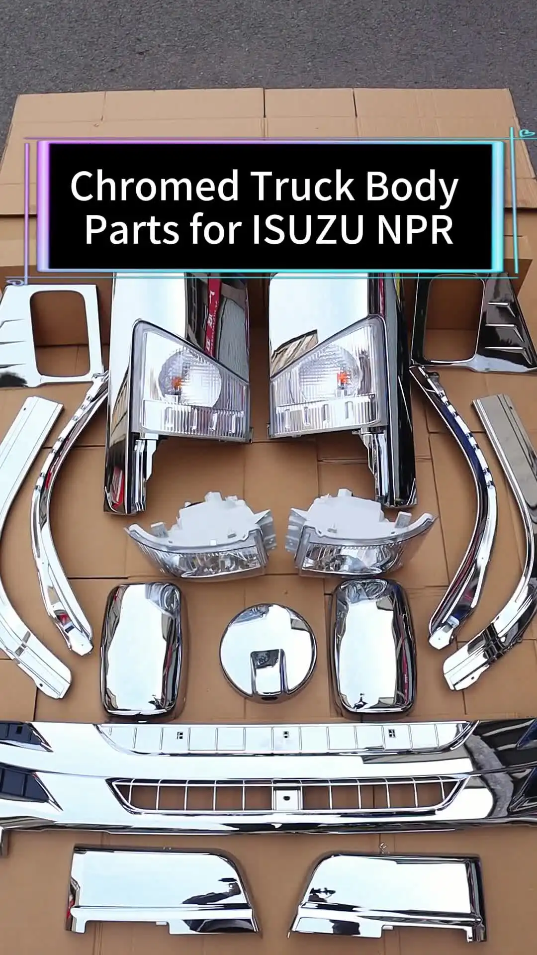 Isuzu NPR Body Kit - Chromed ABS/STEEL Parts for 1986-2018
