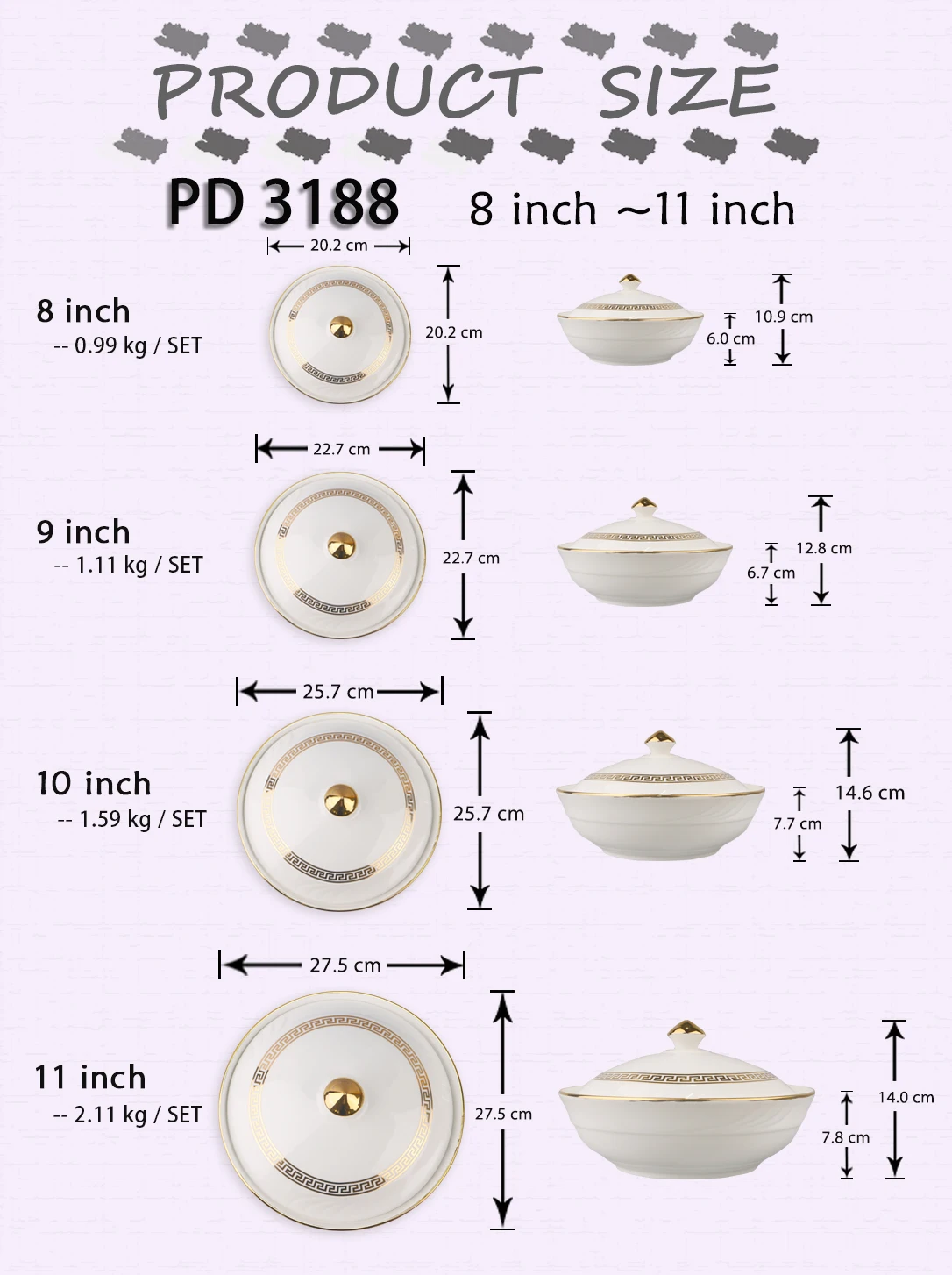 Hot Sale Super White Ceramic Gold Flower Rice Bowl With Lid Buy