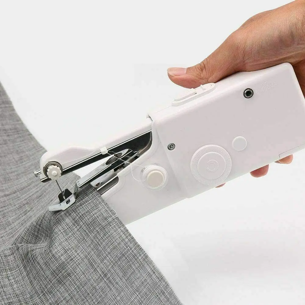 Mini Portable Handheld Cordless Sewing Machine Hand Held Stitch Home Clothes