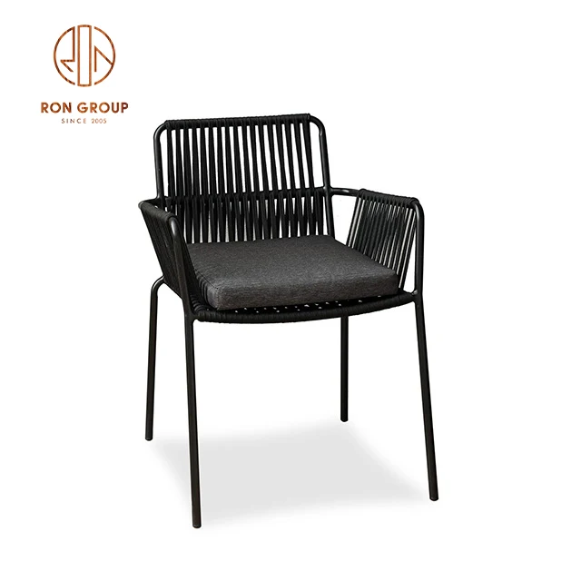 aluminium rattan  furniture stackable chair