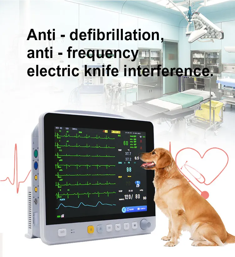Yonker Hospital Animal Vital Sign Dog Pet Ecg Heart Rate Ultrasound