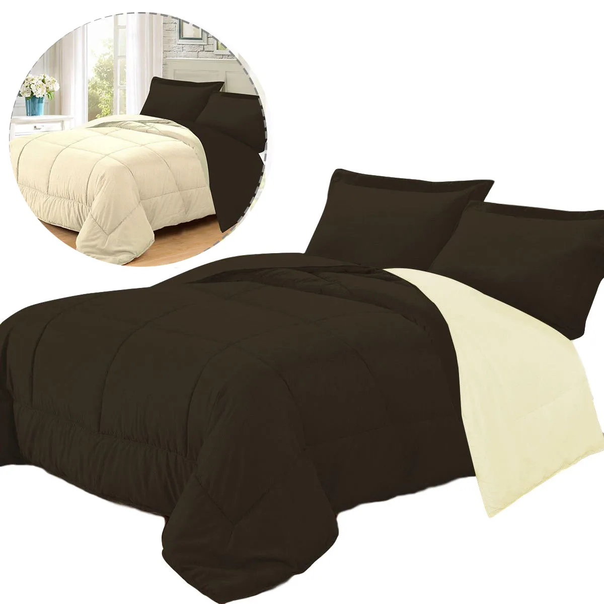 Bright Colored Down Comfortershigh Quality Down Comoda Proof Fabric