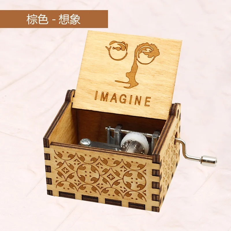 2020 Caoxian Handmade Wholesale Laser Cut Wooden Music Box For Arts And