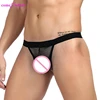 Private label black transparent sexy unisex man lace g-string