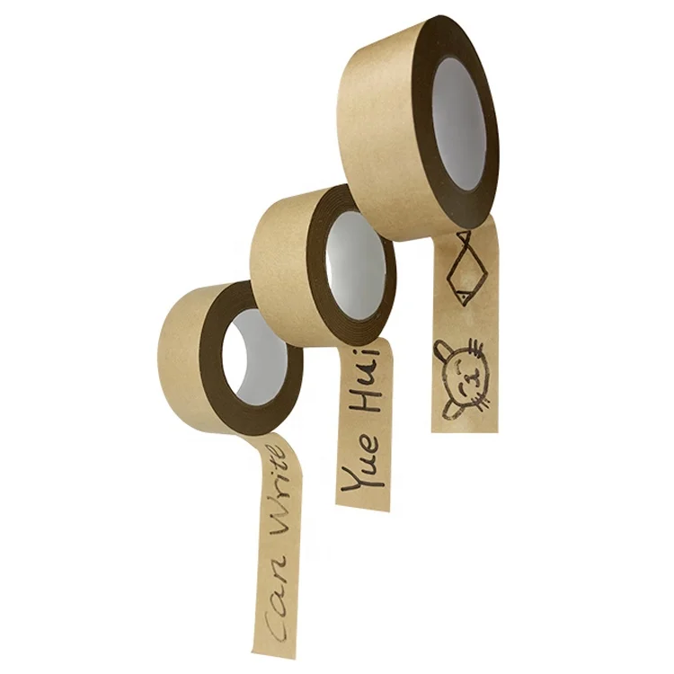 
Logo printed kraft paper tape kraft paper packing tape custom kraft paper roll 