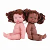 Vinyl lifelike newborn black baby dolls reborn 26 inch african girl doll wholesale custom plastic cheap small mini alive doll