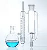 Lab glassware soxhlet extraction apparatus with coil condenser