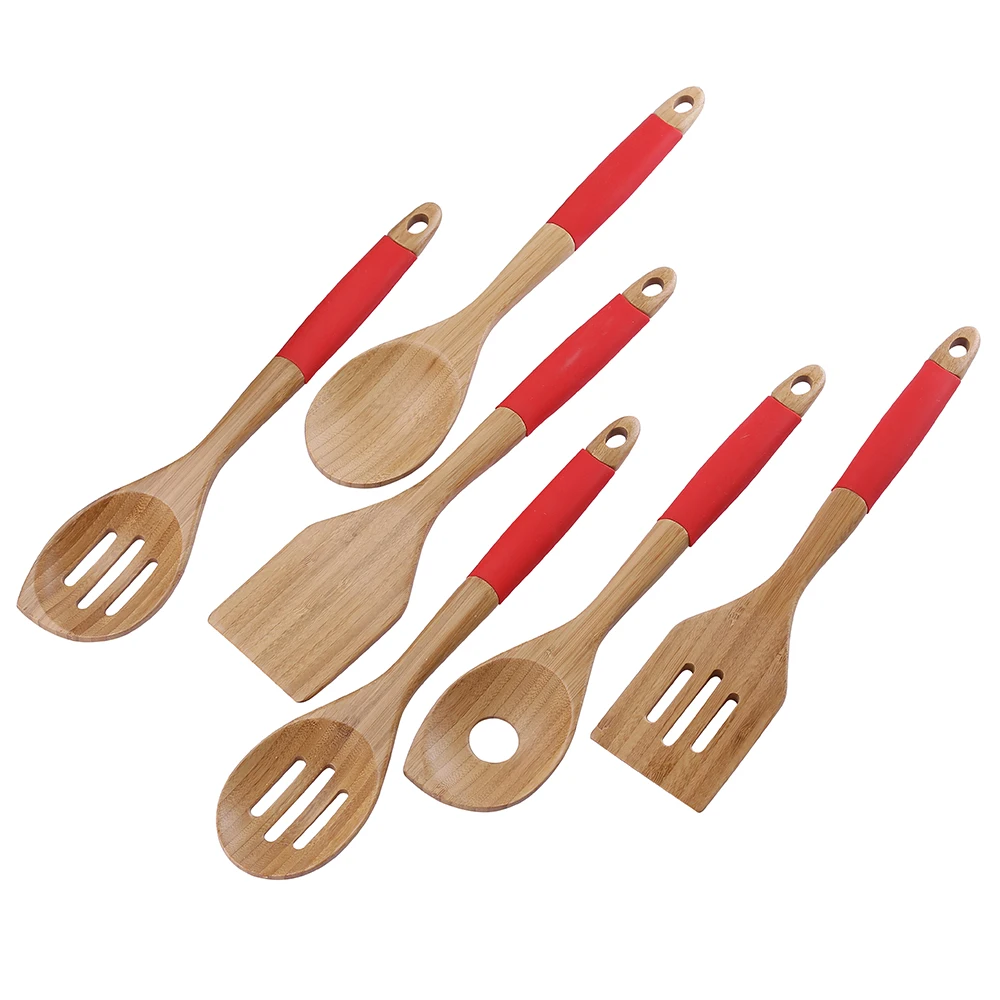 wooden kitchen tool set