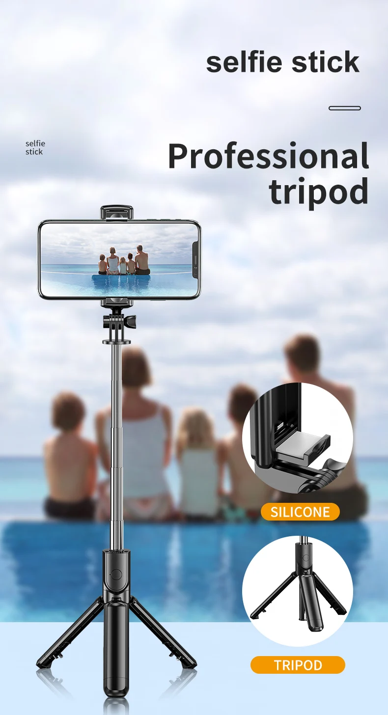 Amazon Hot Sellers 2020 360 Rotation Action Camera Selfie Stick Lipstick Selfie Stick Tripod