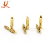 Pure copper gold plated 2.5mm banana plug socket male and female pair test component lantern flower banana head