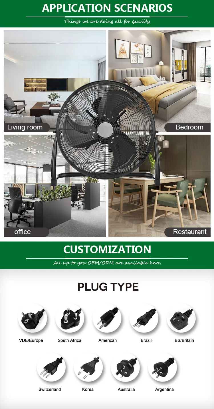 High Quality Standing Big Powerful Metal Stand Electric Cooling Ac