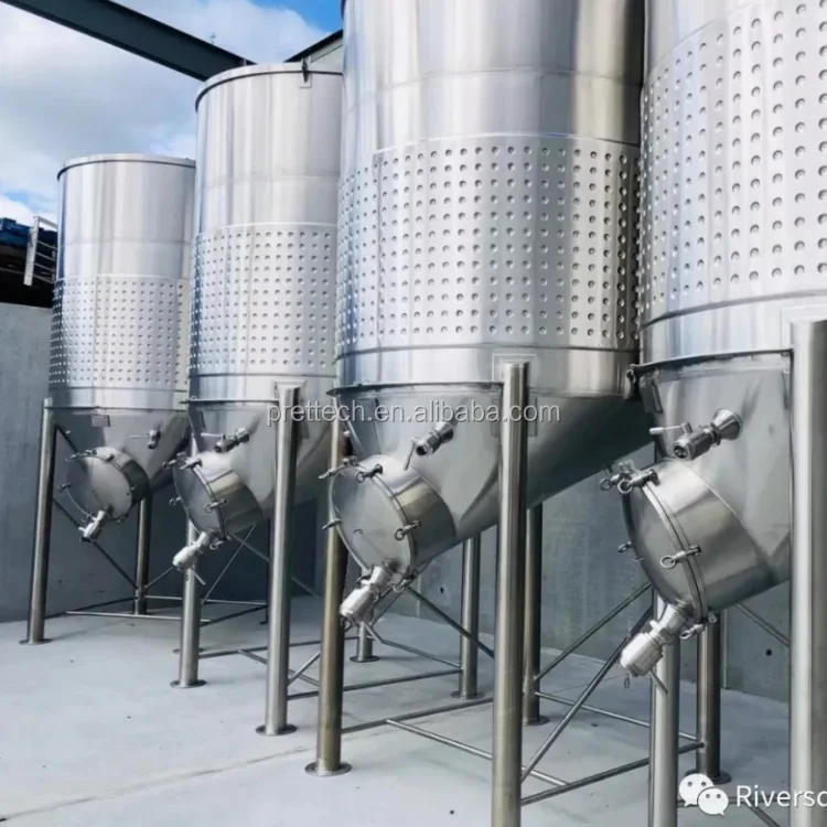 5t Open Top Wine Fermenter With Large Sloped Bottom Buy Open Top Wine