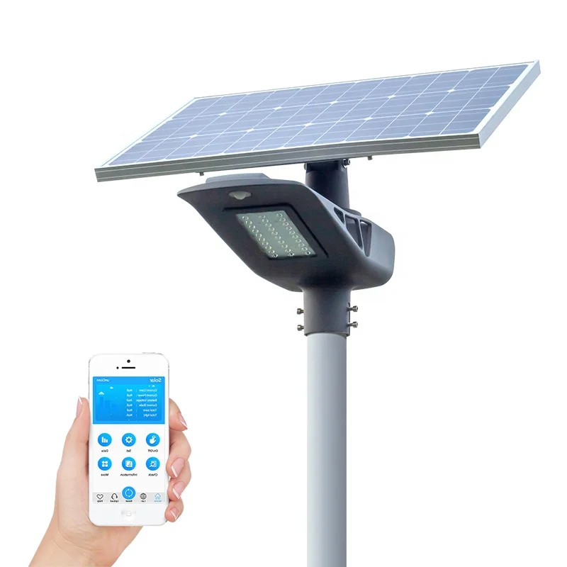Solar Street Light 50W 40W 30W 20W Outdoor High Luminous Efficiency LED Autonomous Design Solar Garden Light