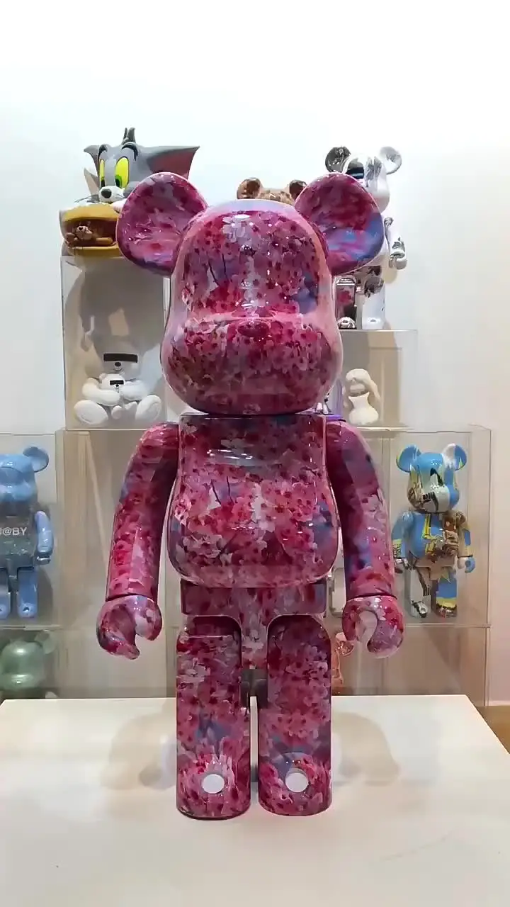 70cm Bearbrick Figurine - Flower Series Resin Sculpture for Home