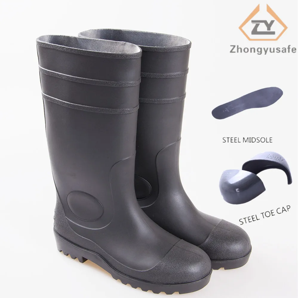 Ce Iso 20345 Mining Building Pvc Safety Rain Boots Buy Mining Safety