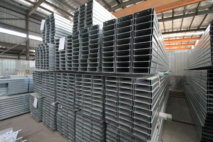 U channel steel price support c12x20 7 purlin weight per meter embedded