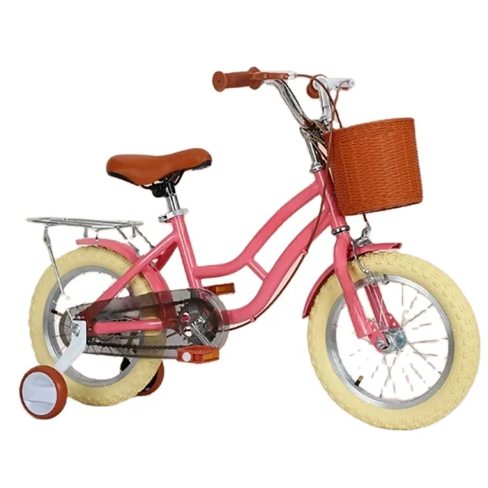 product girls princess bike 12 18 inch with rear seat  flash training wheels retro style kids bicycle435-1