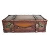 High Quality PU Suitcase Wooden Frame classical Vintage suitcase