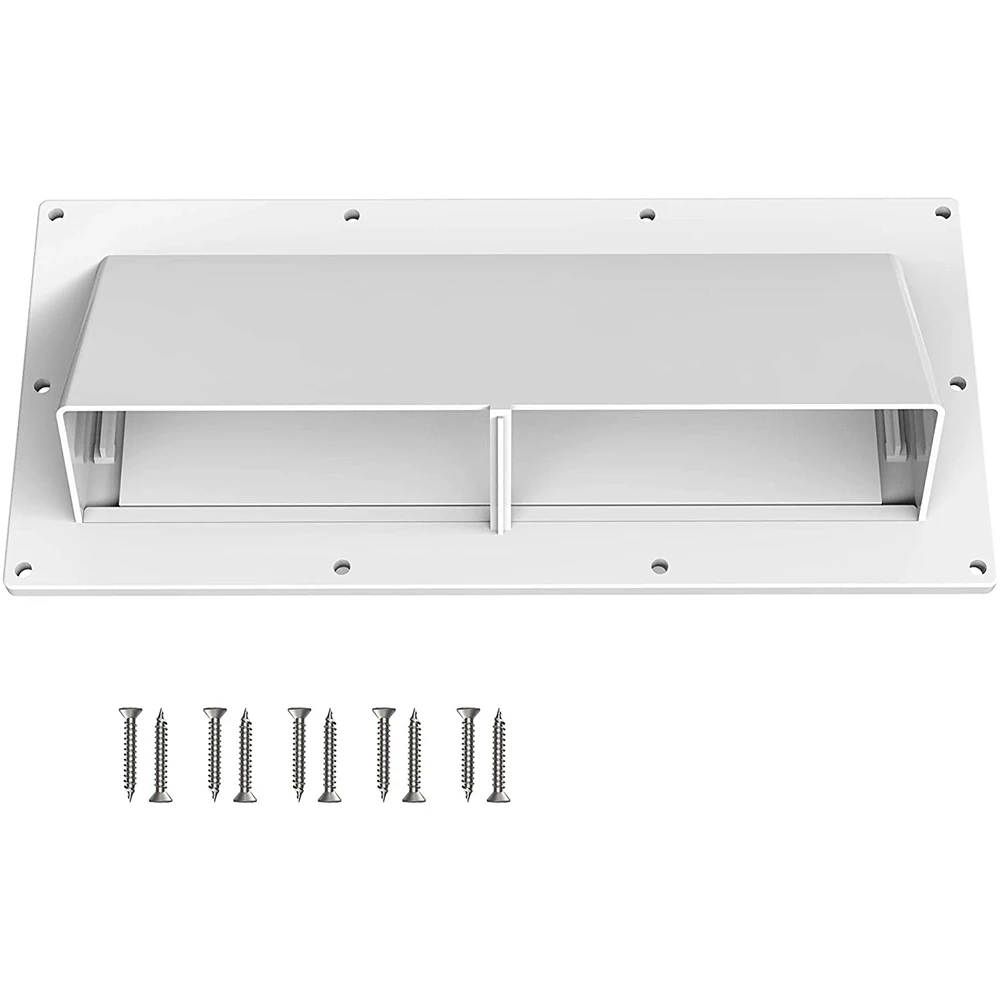 H10308 High Impact Resistance RV Range Hood Cover Stove Vent Cover with Lockable Clips for RV Mobile Home, Screws Included